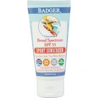 Health supplement: Badger SPF 35 Sport Sunscreen 87ml Badger