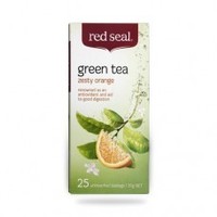 Health supplement: Red Seal Zesty Orange Green Tea 25's Red Seal