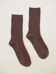 Socks: S O K K E N Twilight socks - Coffee