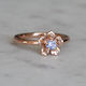 Forget Me Not Ring/ 9ct rose Gold, Ceylon Sapphire