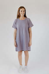 Clothing: T-SHIRT DRESS | PURPLE ASH
