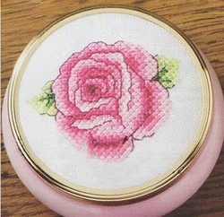 Craft material and supply: Rose compact mirror