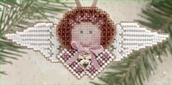 Craft material and supply: Sage Angel Beaded Ornament