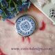 Blue and White Porcelain Compact Mirror