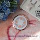 Pink Flower Compact Mirror