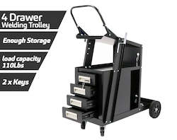 Internet only: WELDING TROLLEY WITH 4 DRAWERS