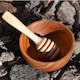 Handcrafted Small Wooden Bowl and Honey Dipper Set | yompai