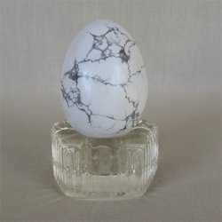 Gemstone Eggs: Howlite Egg
