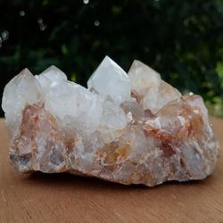 Crystals: Clear and Milky Cactus Quartz with Citrine crystals