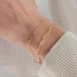 Gold smithing: Paperclip Chain Bracelet