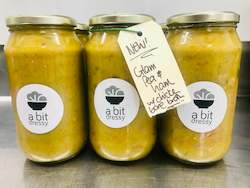 Frontpage: SOUP OF THE MONTH-1 ltr -Rustic Pea & Ham w/ chicken bone broth