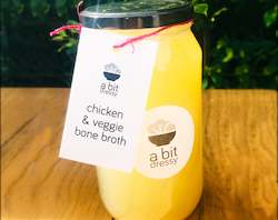 Soups And Broths: THE ULTIMATE CHICKEN BONE & VEGGIE BROTH or CHICKEN PHO GA BONE BROTH - 1LTR