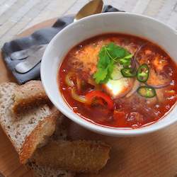 Soups: SPICY BEEF TACO SOUP- 1 ltr