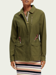 Women: Workwear Jacket in Army Green
