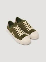 Shoes: Suede Sneaker in Forest