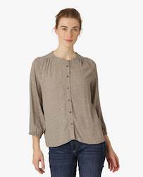 Women: Blouse with Tiny Pink Flowers (Copy)