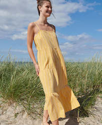 Women: Mire Dress in Art Yellow
