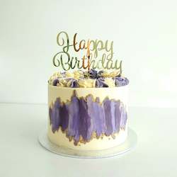 Cake: Palette Painted Buttercream Cake