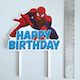 Spiderman Happy Birthday Cake Topper