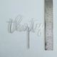 Silver Acrylic Thirty Cake Topper