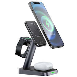 Home Charger: 3 in 1 Magnetic Wireless Fast Charging Station