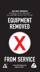 Equipment Out of Service Warning Tags (Pack of 20)