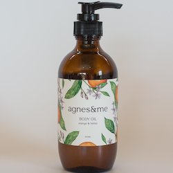 Body Oil For Glowing Skin with Orange and Hemp 200mls