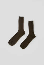 Cafe: Cashmere Mens Ribbed Socks