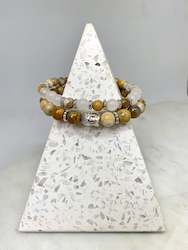Chrysanthemum Stone Bracelet Set