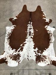 Exquisite Natural Cow Hide Brown and White