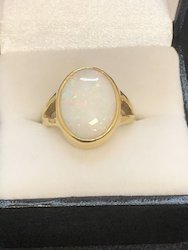 18ct White Gold 3-Diamond Satin Wedding Ring