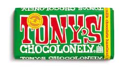 Restaurant: Tony's Chocolonely Milk Chocolate Hazelnut Bar