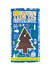 Tony's Chocolonely Dark Chocolate Mint Candy Cane - Limited edition