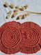 Dusty Red Coasters [set of 2]