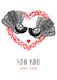 Kiss Kiss Fantail - Small Art Print