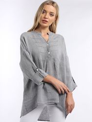 Frontpage: GRETA - Pleated Linen Shirt