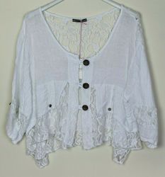 Tops: ANGELICA - Lace Detail Jacket