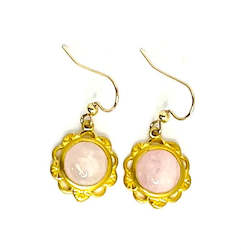 Jewellery: Pink Morganite Flower Earrings