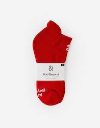 Men's Red Everyday Essential Ankle