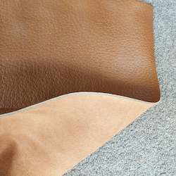 Leather good: Textured Tan Leather Piece