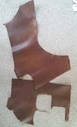 Tasman Harley Oiled Leather -  Brown Scrap Leather Pieces - 2mm
