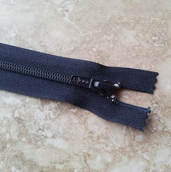 Leather good: 5 x Navy Zip - 25cm (10") - M&M Brand