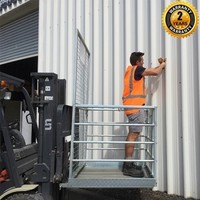 Forklift safety cage