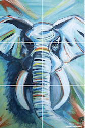 Painting - acrylic: Elephant