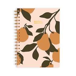 Golden Pears Medium Notebook