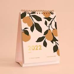 Stationery Cards: Golden Pear Desk Calendar