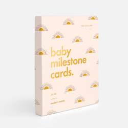 Stationery Cards: Baby Milestone Cards - Boho