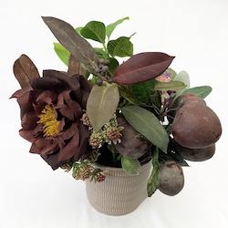 Plum and Rose Floral Design - Artificial Flowers (Faux, Silk)