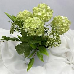 Flower: Snowball Hydrangea - Artificial Flowers  (Silk, Faux)