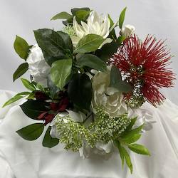 Flower: Peonies, Roses & Chrysanthemums Posy - Paper & Artificial Flowers (Faux, Silk)